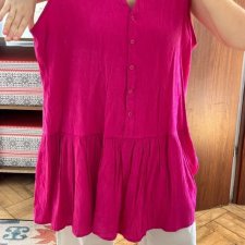 Tunika sukienka Nine West fuksja oversize boho 5XL / 50 / 22