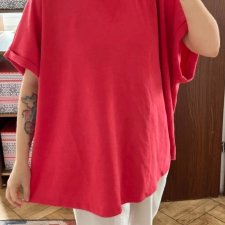 Maurices czerwona bluzka oversize basic luźny fason plus size 9XL / 58 / 30