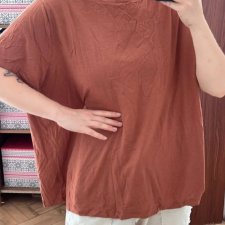 Koszulka damska oversize modal bawełna A New Day Plus Size brązowa 6XL / 52 / 24