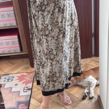 Spódnica midi wężowy print Maggie Barnes Plus Size 30/32W 8XL / 56 / 28