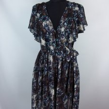 Topshop kopertowa szyfonowa sukienka 12 / 40