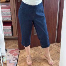 Jeansowe rybaczki Wound Woman Plus Size 18W ciemny denim XXXL / 46 / 18