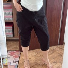 Lee Riders rybaczki czarne Plus Size midrise capri elastyczne klasyczne 4XL / 48 / 20