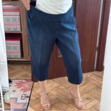 Westbound Woman rybaczki jeansowe Plus Size ciemny denim elastyczne USA 4XL / 48 / 20