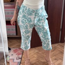 Roz & Ali rybaczki bawełniane Plus Size kwiatowy wzór tropikalny USA 4XL / 48 / 20