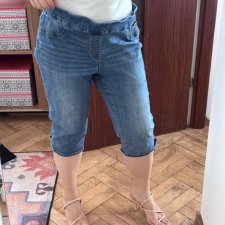 Rybaczki jeansowe damskie Plus Size, klasyczny denim, USA XXL / 44 / 16
