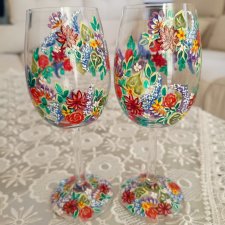 Młoda Para! Kieliszki do wina 280 ml 2 sztuki