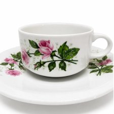 Villeroy & Boch filiżanka ze spodkiem, różany wzór