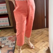 St. John's Bay capri spodnie bawełniane damskie Plus Size, koralowe, USA XXXL / 46 / 18