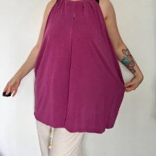 Fuksjowy elegancki top bez rękawów Torrid Plus Size 8XL / 56 / 28
