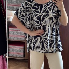 Emery Rose Bluzka Oversize Liście 5XL / 58 / 30