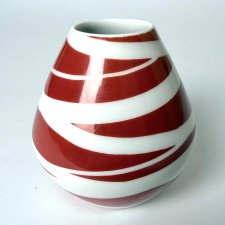 Porcelanowy wazonik Niemcy Unterweissbach rzadki wzór lata 60/70 Vintage