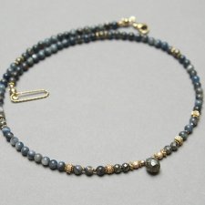 Muszla dark blue /choker - 18.11.25/ - Szlachetna kolekcja
