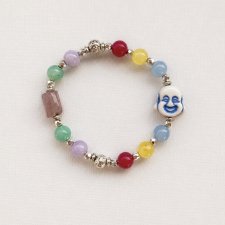 Happy Looks Good on You | No. 03| Jadeity| Kwarc różowy| Hematyt