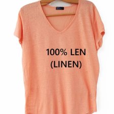 exclusive 100% linen T-shirt GAP