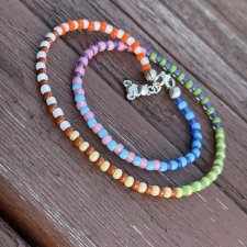SUMMER VIBE * miś * BOHO * koraliki * ETNO * naszyjnik z misiem * folk * AFRICA
