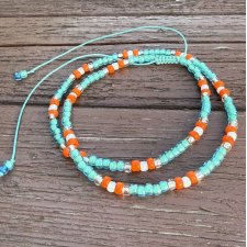 SUMMER VIBE * BOHO * koraliki * ETNO * letni naszyjnik * folk * AFRICA * turkus
