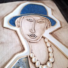 Ceramiczna płaskorzeźba obraz