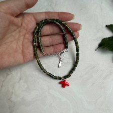 Choker z ptakiem