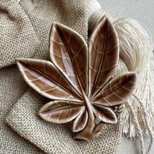 Vintage Wade England Porcelain Leaf Pin Dish ❤ Lata 50-te. XXw.