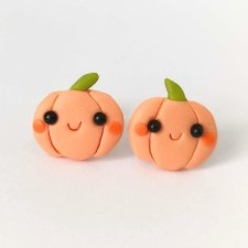 Kolczyki dynie Kawaii
