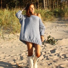SWETER OVERSIZE ICY BLUE