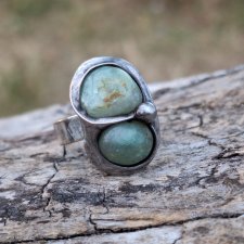 Chryzopraz - pierścionek regulowany