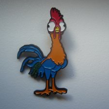 METALOWA EMALIOWANA PIN PRZYPINKA DUŻY KOGUT