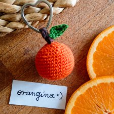 Brelok pomarańcza handmade