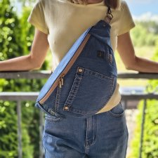 upcyklingowa jeansowa nerka XXL