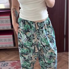Wzór tropikalny spodnie Roaman's (22/24) Plus Size luźne