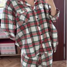 Kratka piżama Wondershop Plus Size komplet koszula + spodnie