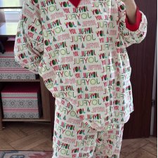 Kolorowa piżama Joyful Wondershop Plus Size komplet świąteczny Rozmiar 9XL / 58 / 30