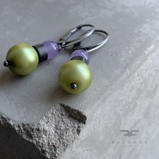 Kolczyki Lavender & Pistachio