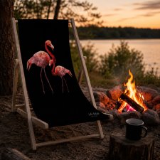 Leżak Black | Flamingi