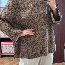 Panterka bluzka Chico's 4 US leopards print long sleeve plus size oversize 4XL / 48 / 20