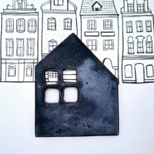 Domek ceramiczny kafelek dekoracyjny