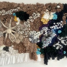 tkanina ŚWIAT PODWODNY "WOOLEN SEA" wielka