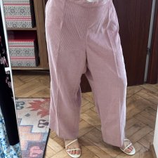 Różowe sztruksowe spodnie Alfred Dunner 24W Plus Size 6XL / 52 / 24