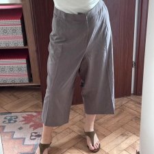 Szerokie  spodnie garniturowe CJ Banks 30W Plus Size szare eleganckie z metką 9XL / 58 / 30