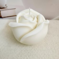 Świeca sojowa ekologiczna dekoracyjna "Rose" 100x95mm (duża)