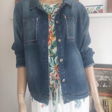 nine west jeansowa kurtka większa