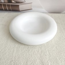 Podstawka/ misa dekoracyjna z gipsu ekologicznego średnica 200mm, wysokość 35mm