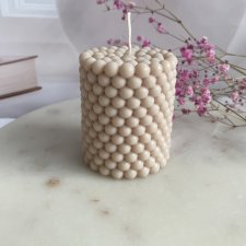Świeca ekologiczna sojowa dekoracyjna "Bubbles" 60x75mm