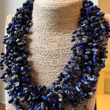 Naszyjnik z naturalnego lapis lazuli
