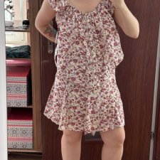 Jessica Simpson Komplet w Kwiaty Plus Size 4X (Top + Spódnico-Szorty)