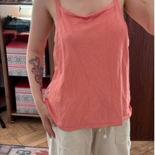 Avenue Koralowy Top na Ramiączkach Plus Size 24W 6XL / 52 / 24