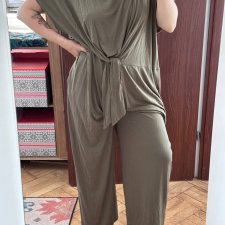 Suzanne Betro Oliwkowy Kombinezon Plus Size  5XL / 50 / 22
