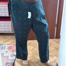 Croft & Barrow Spodnie w Kratę Plus Size 26W Short 7XL / 54 / 26
