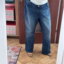 Jennifer Lopez Bootcut Jeansy Granatowe Plus Size 5XL / 50 / 22